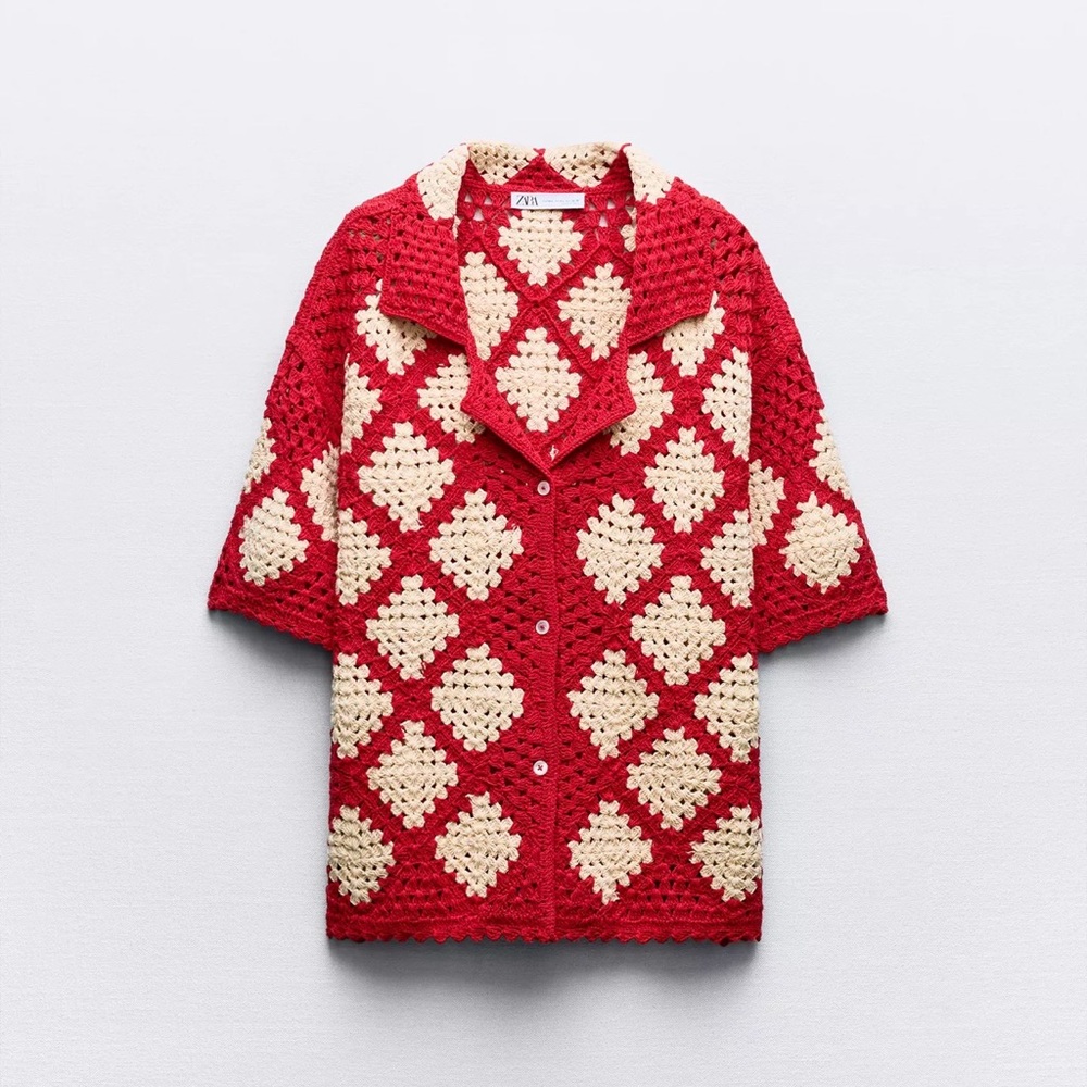 Crochet Knit Polo size xs/s